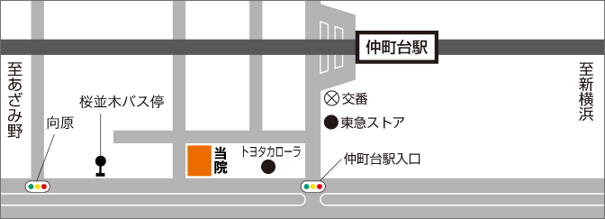 仲町台ウェルケアクリニックビル地図